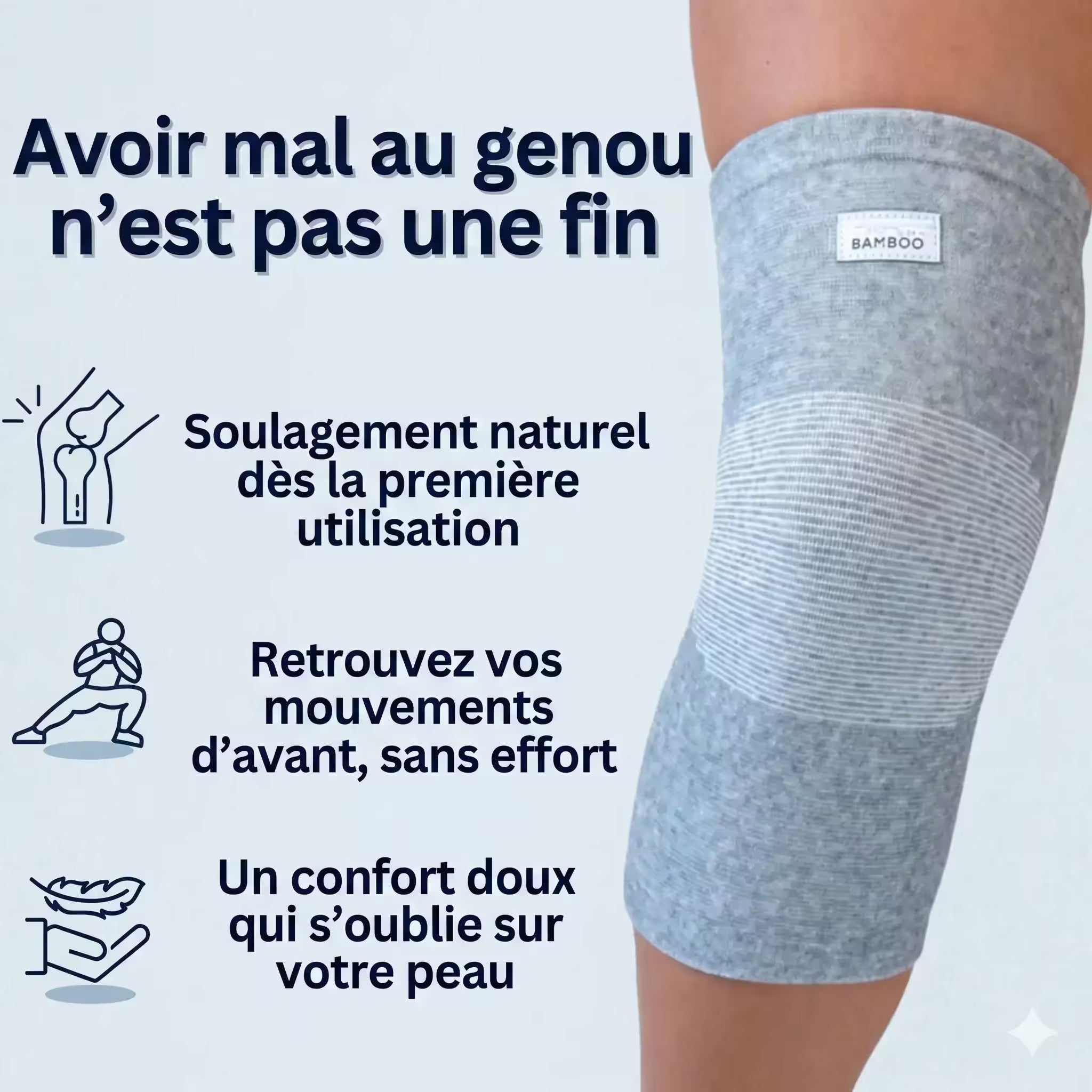 Genouillère De Compression En Bambou™